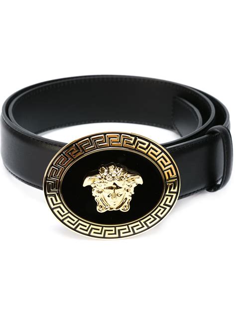 versace medusa belt black|most expensive Versace belt.